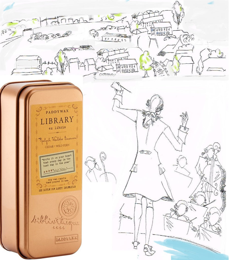Paddywax Library Collection Two Wick Travel Tin - Ralph Waldo Emerson Scent