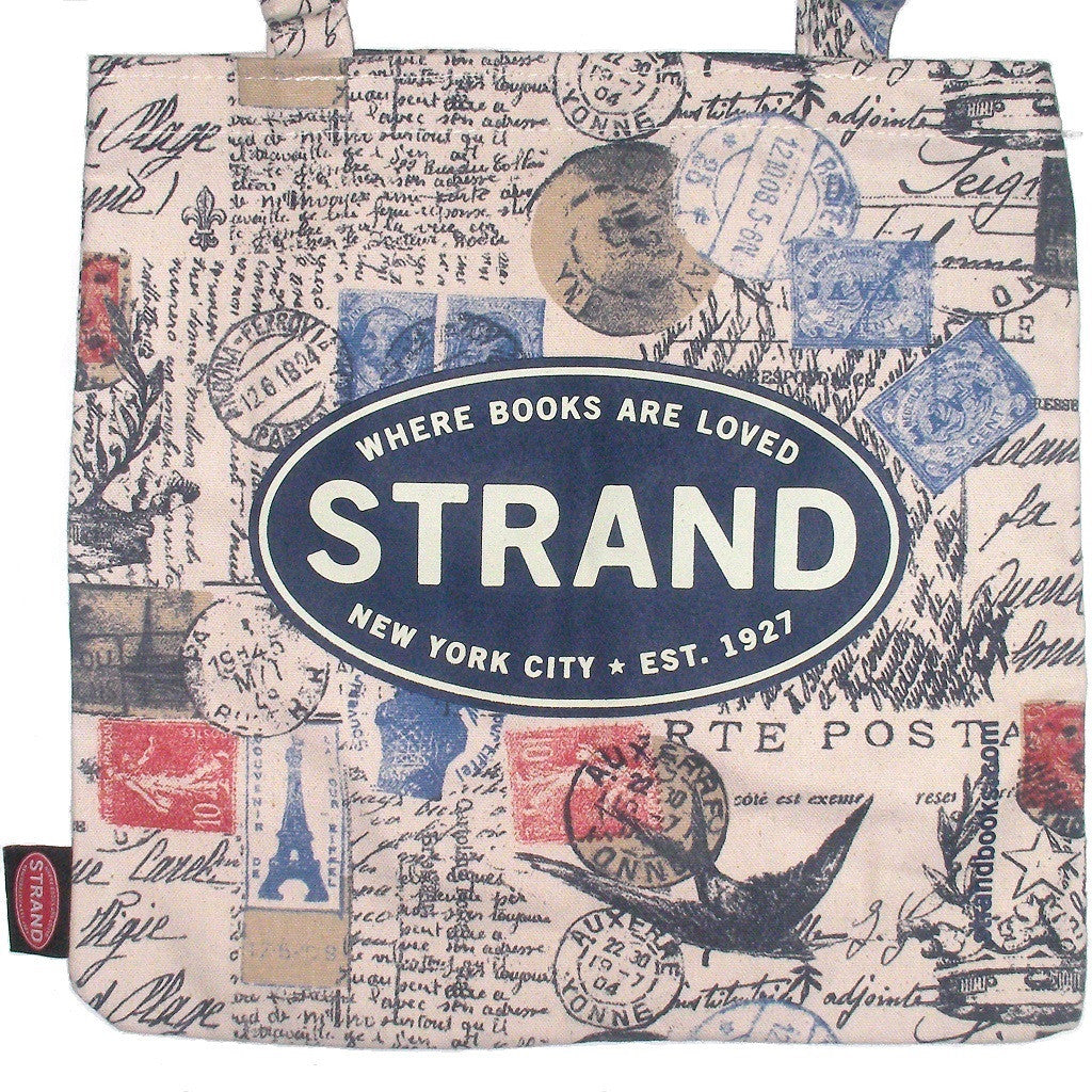 Studio Strand Paris Postage Tote Bag Closeup Of Print