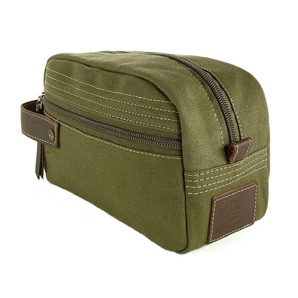 Timberland Olive Green Canvas Travel Kit