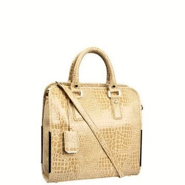 Ivanka Trump Crystal Top Handle Tote - Praline/Sand