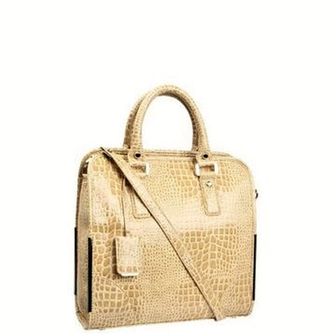 Ivanka Trump Crystal Top Handle Tote - Praline/Sand