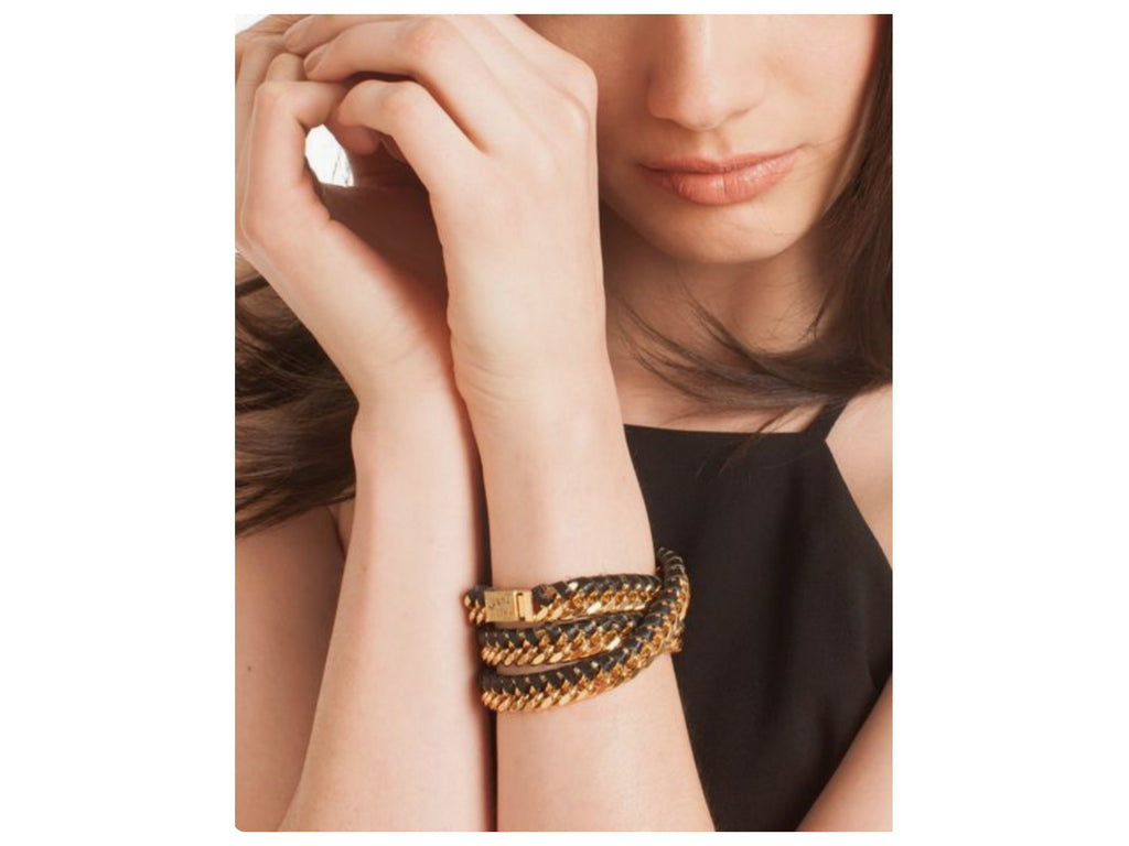 Necklace converted into a bracelet