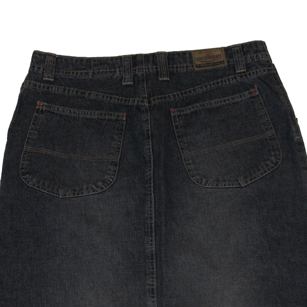 Unionbay Denim Skirt Reverse Side Closeup