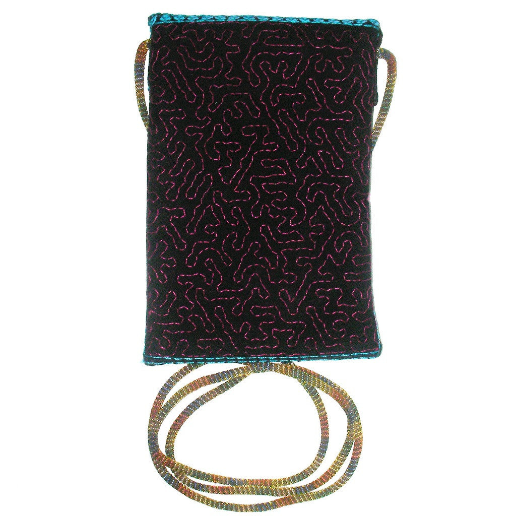 Urban Bohemia Blue Sequin Carryall Pouch Reverse Look