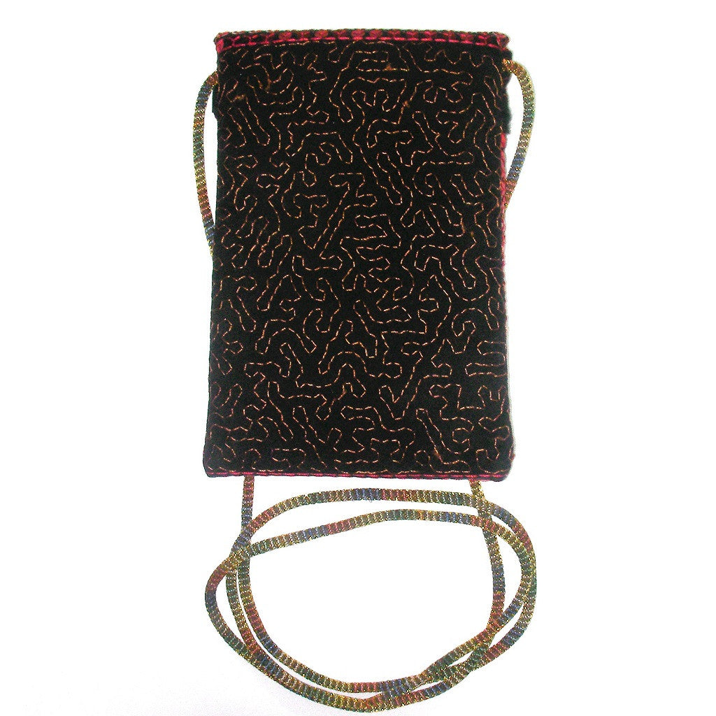 Urban Bohemia Rouge Sequin Carryall Pouch Reverse Look
