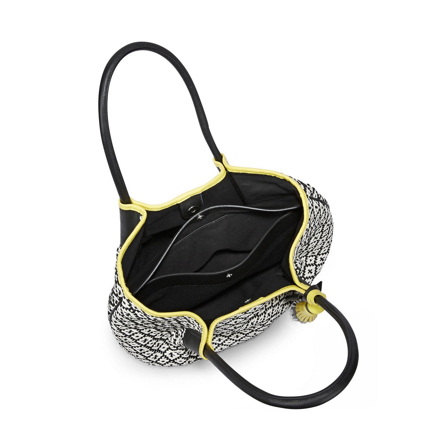 Vince-Camuto-Diamond-Weave-Leather-Handbag-Interior