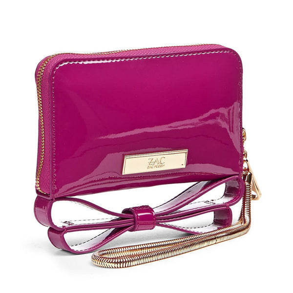 Zac Posen Milla Bow Wristlet Featuring Bow Detail