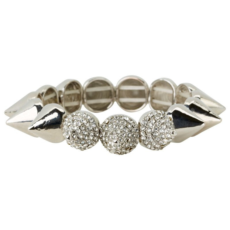 Cara Accessories Stretch Spike Bracelet - Bijoux Closet