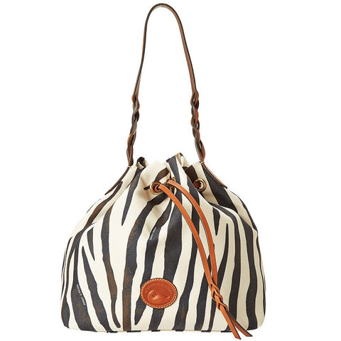 Dooney & Bourke Zebra Drawstring Bag 