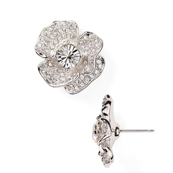 Kate Spade Crystal Flower Earring - Front and Side