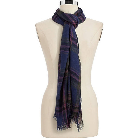 Lauen by Ralph Lauren Woven Plaid Scarf - Purple