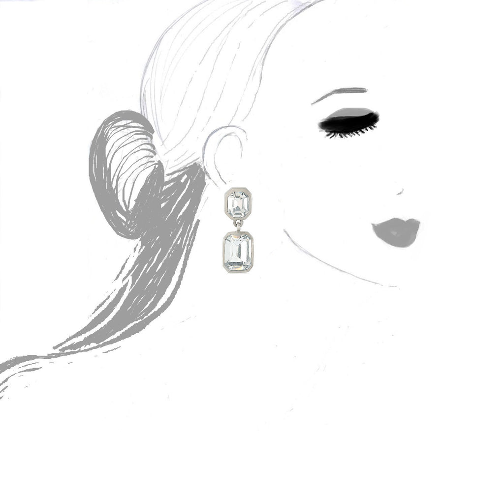 Carolee Double Crystal Drops