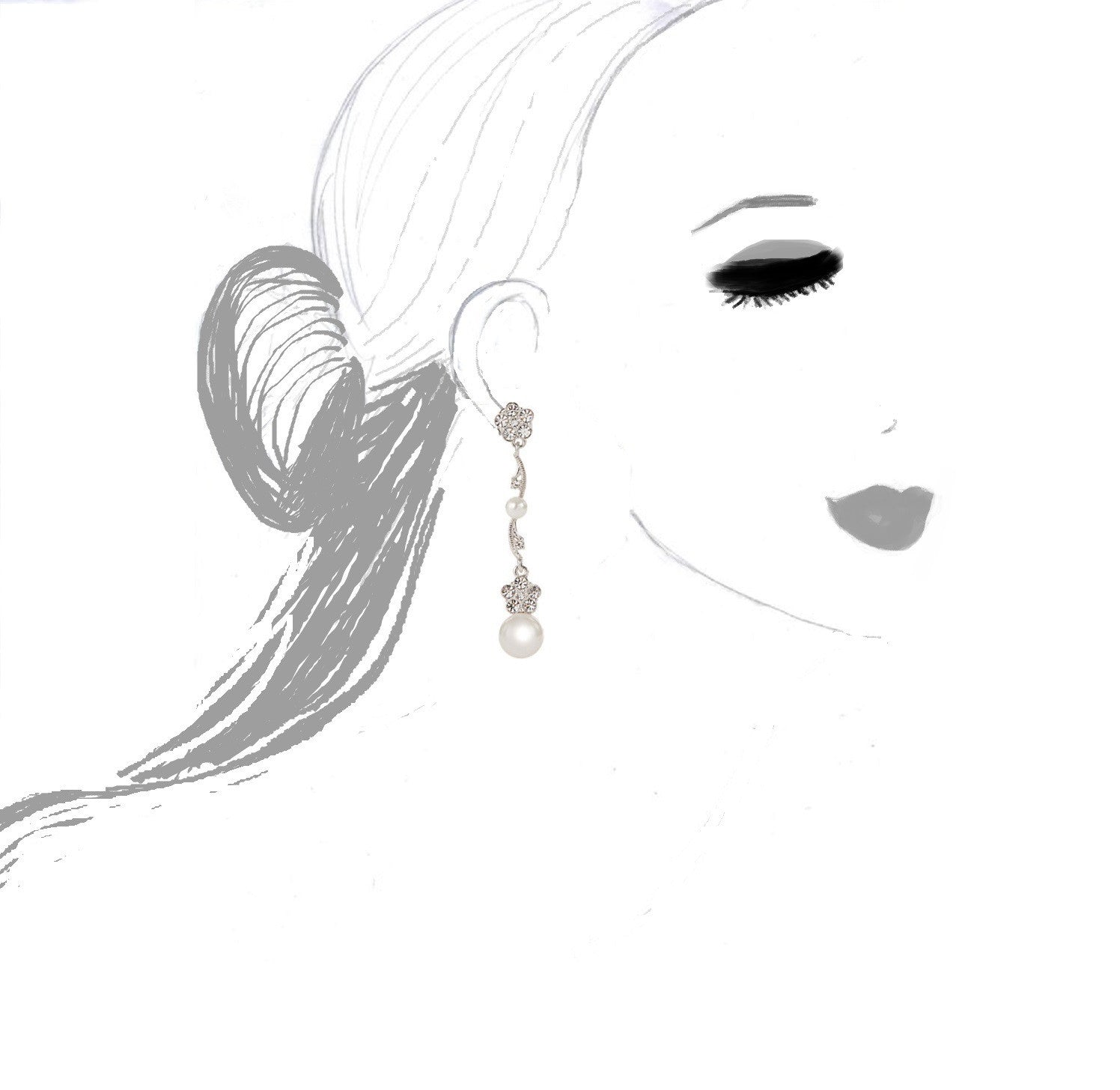 Nadri cheap flower earrings