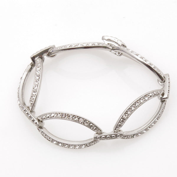 Monet Oval Link Pave Bracelet