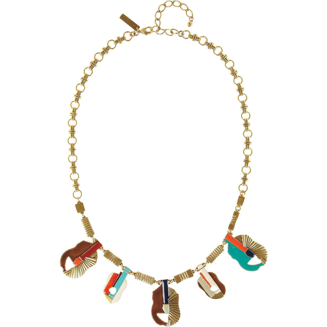 Oscar de la Renta Guitar Motif Necklace